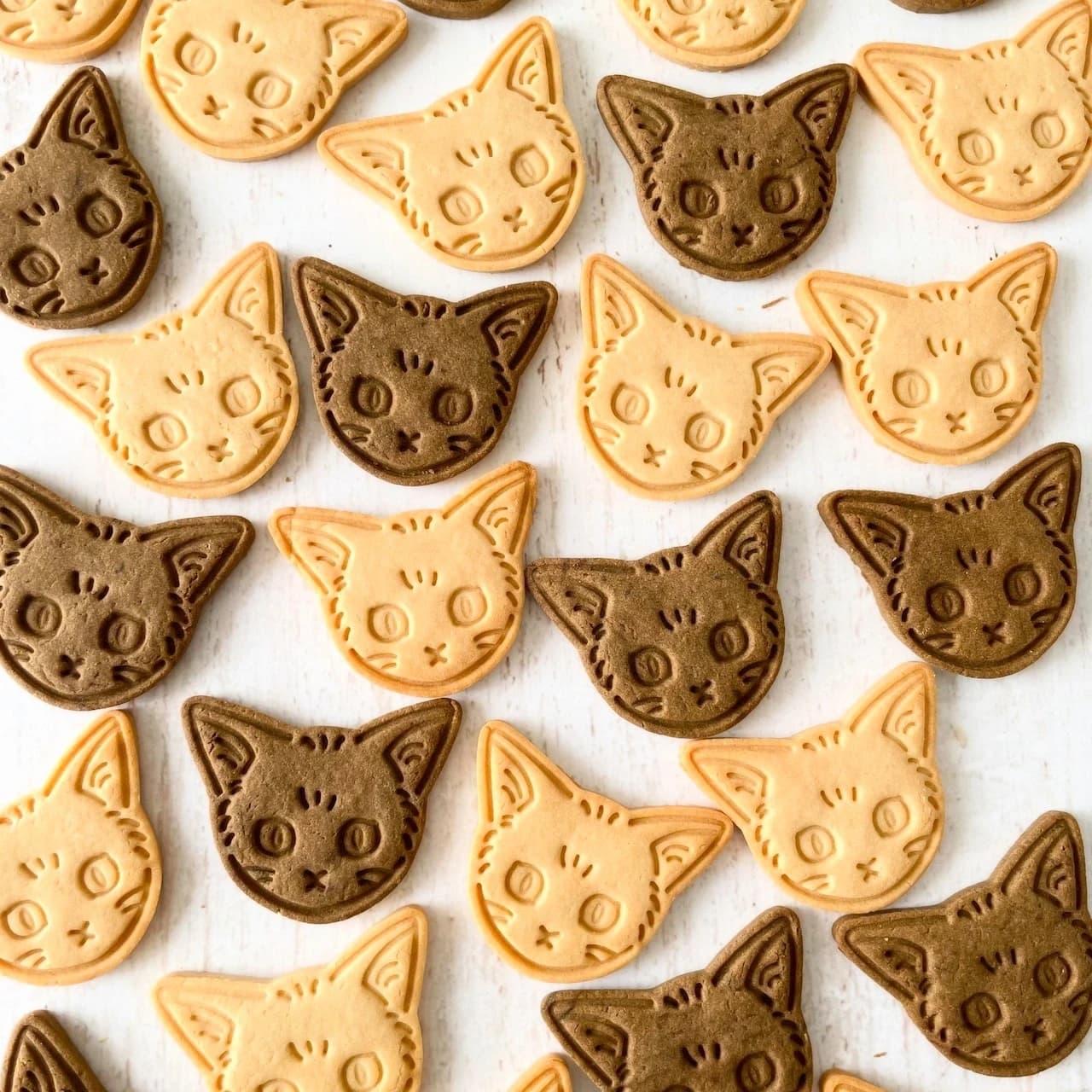 米粉のねこクッキー(きなこ＆ほうじ茶)