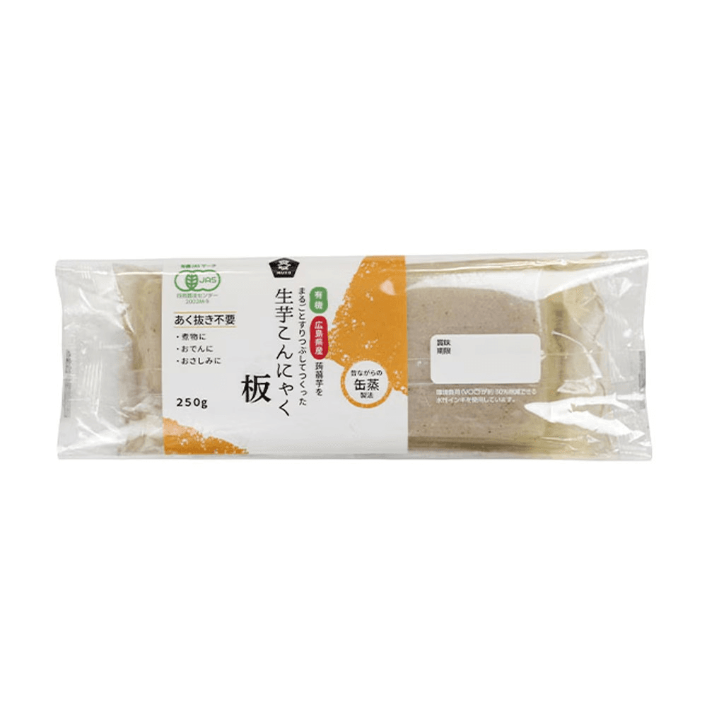 有機生芋板こんにゃく・広島原料