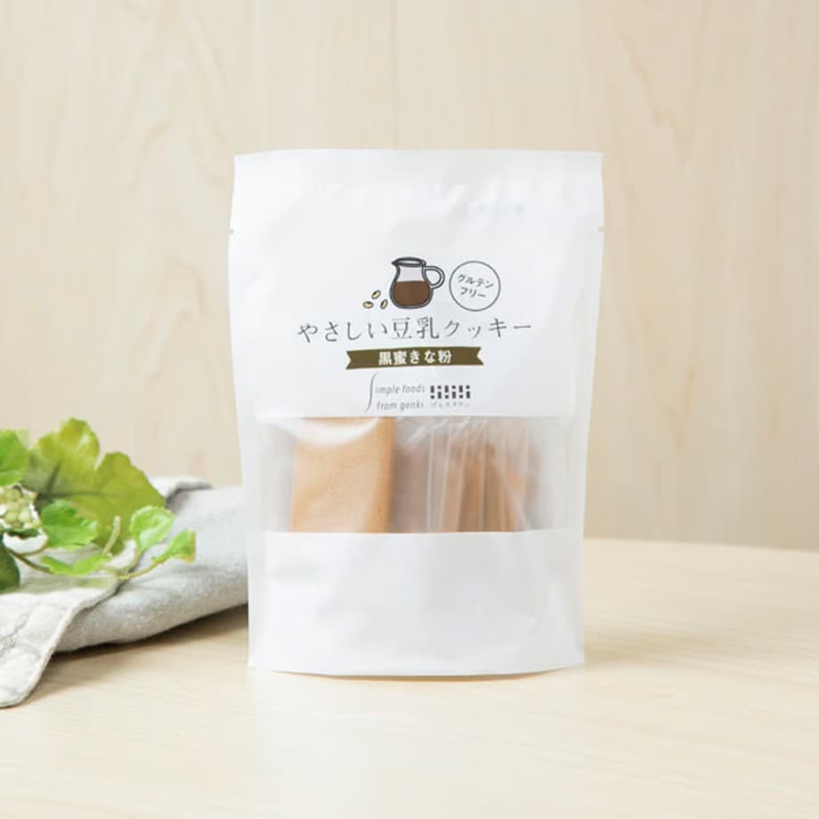 やさしい豆乳クッキー　黒蜜きな粉