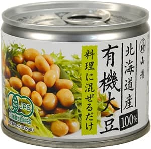 有機ふっくら蒸し大豆（食塩不使用）