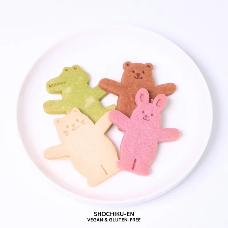 動物友達の米粉クッキー