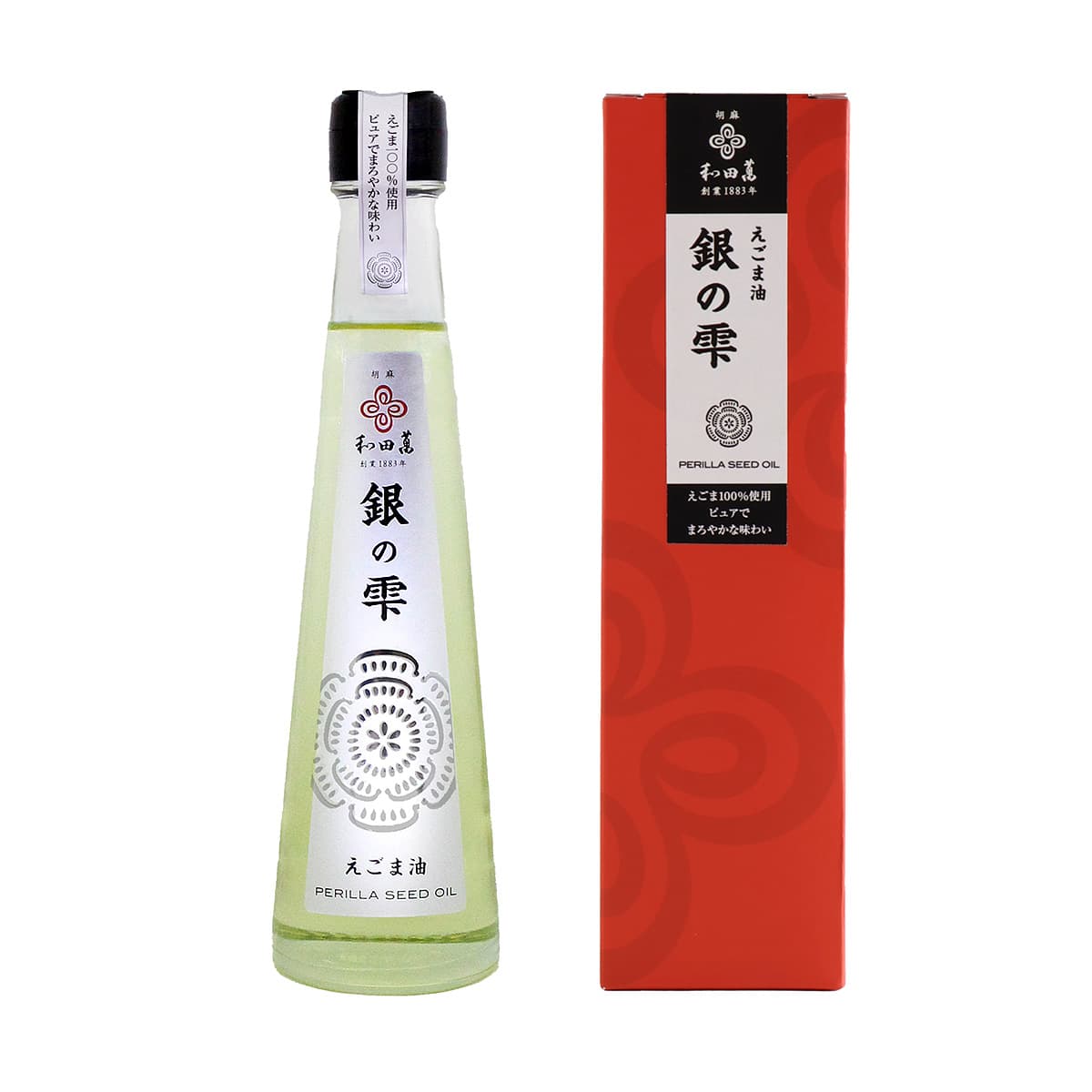 【化粧箱(赤)入り】銀の雫〈えごま油〉