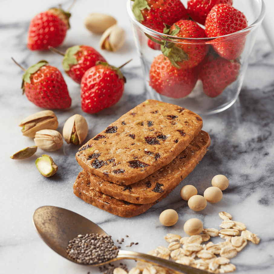 オートミール×おからのグルテンフリークッキー　ストロベリーピスタチオ