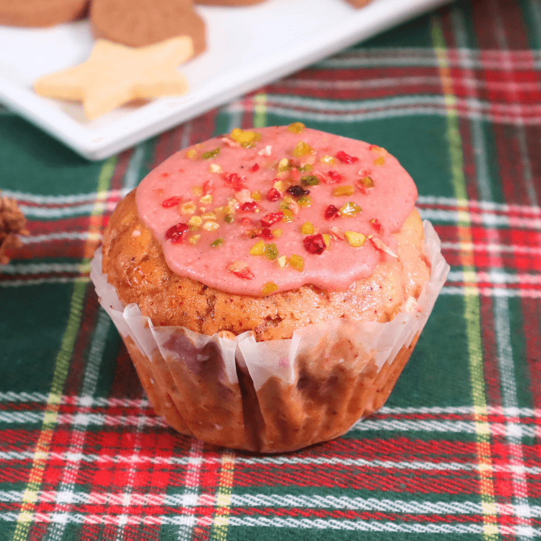 苺の米粉マフイン