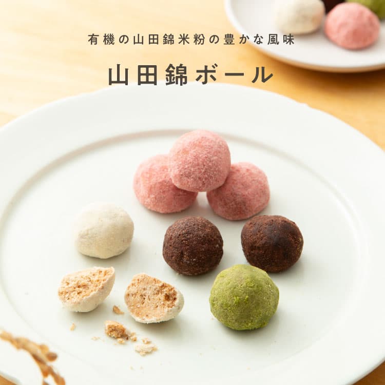 山田錦ボール　えちご姫（いちご）【6個】【グルテンフリー & ヴィーガン】
