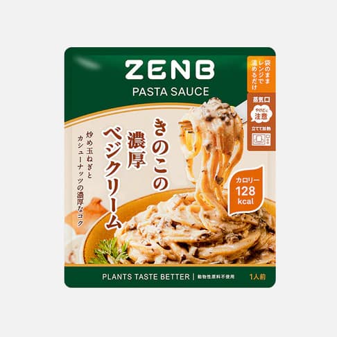 ゼンブパスタソース きのこの濃厚ベジクリーム 
