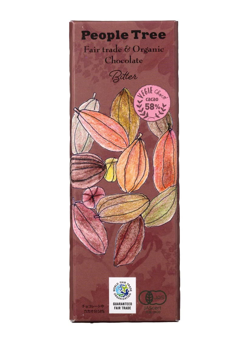 フェアトレード&オーガニックチョコ・板チョコ　（オーガニック ビター）