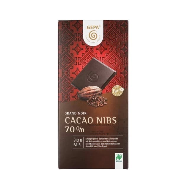 グランノワール ビオ カカオ二ブダークチョコレート