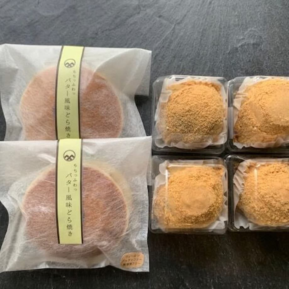 わらび餅4個 & もちっふわっバター風味どら焼き2個【1箱】
